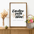 Easter Faith , Easter Love Sign by Tailored Canvases
