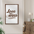 Easter Love Wins Sign by Tailored Canvases