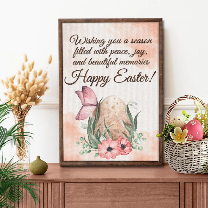 Easter Wishes Sign by Tailored Canvases