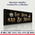 Eat, Drink And Be Merry Family Sign by Tailored Canvases
