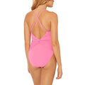 Bleu by Rod Beattie Trendy Plunging Halter One-Piece Swimsuit by Vanessa Jane