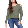 Sanctuary Womens Cold Shoulder, Green, Size Medium by Vanessa Jane