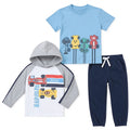 Kids Headquarters Baby Boys 3-Pc. Race Car Tee and Jogger Pants Set, 24 Months by Vanessa Jane