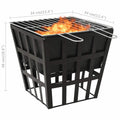 EBTOOLS 2-in-1 Steel Fire Pit and BBQ by DailySale