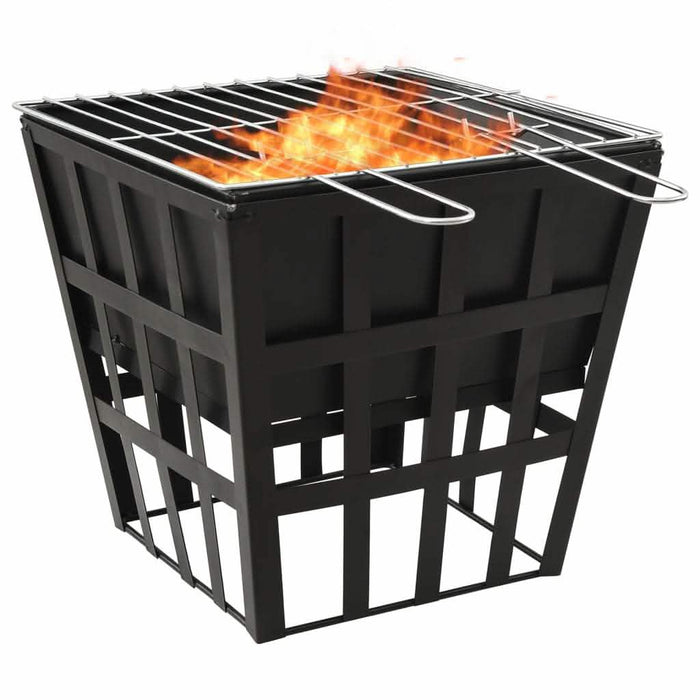 EBTOOLS 2-in-1 Steel Fire Pit and BBQ by DailySale