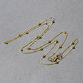 Bead Links Saturn Chain in 14k Yellow Gold (3.5mm) by Bids.com