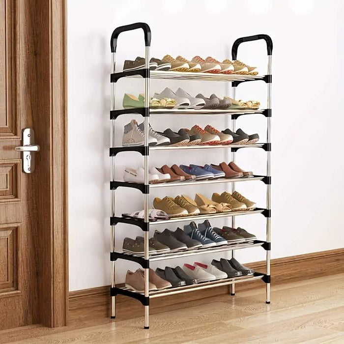 7-Tier Iron Shoe Rack – Space-Saving, Floor-Standing by DailySale