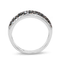 0.80 Carat Genuine Blue Diamond and White Diamond .925 Sterling Silver Ring by Bids.com
