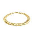 8.2mm 10k Yellow Gold Curb Bracelet by Bids.com