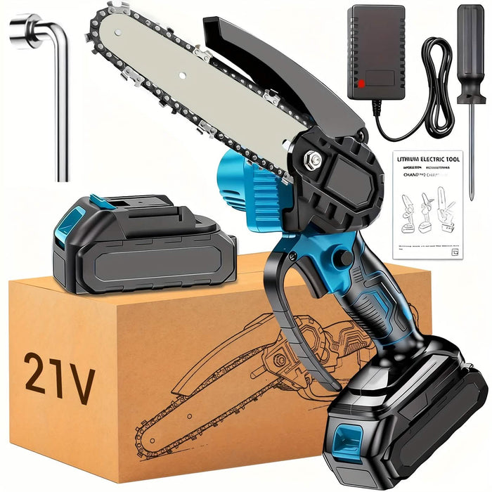 6-inch Cordless Mini Chainsaw – Handheld Electric, Lightweight, Battery-Powered by DailySale