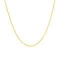 14k Yellow Gold Round Cable Link Chain 1.1mm by Bids.com