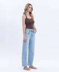 Brylee High Rise Crop Barrel Jean by Boutique 23