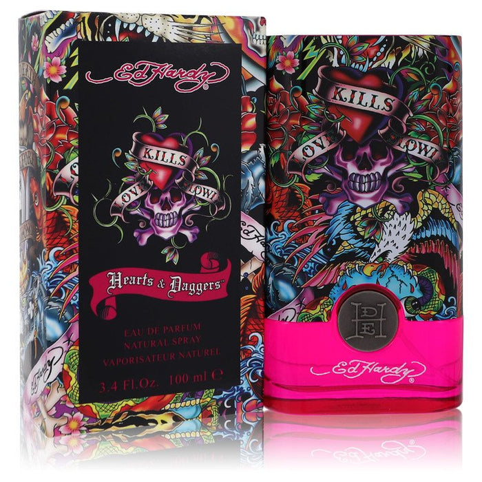 Ed Hardy Hearts & Daggers by Christian Audigier Eau De Parfum Spray 3.4 oz for Women by Avera Group