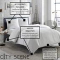 City Scene Branches 3-Piece Blue Floral Cotton Full/Queen Duvet Cover Set by Vanessa Jane