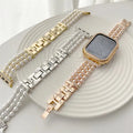 Apple Watch Band with Pearls Series 11/10/9/8/7/6/5/4/ SE / Ultra 1/2/3 by Arleathercraft