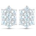 8.80 Carat Genuine Blue Topaz .925 Sterling Silver 3 Piece Jewelry Set (Ring, Earrings, and Pendant w/ Chain) by Bids.com
