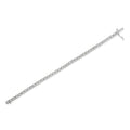.925 Sterling Silver 1.0 Cttw Diamond Miracle-Set Square Milgrain 7" Link Tennis Bracelet (I-J Color, I3 Clarity) by Bids.com