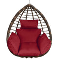 Egg Chair Hanging Basket Seat Cushion with Headrest by DailySale