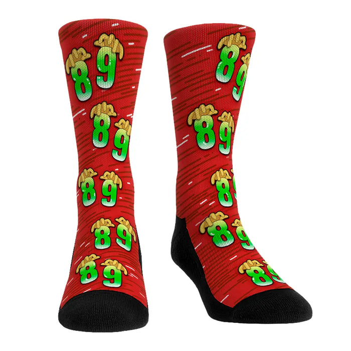 Eight Nine (Red) by Rock 'Em Socks