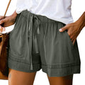 Elapsy Womens Casual Drawstring Elastic Waist Summer Shorts with Pockets by DailySale