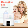 Electric Baby Milk Bottle Warmer Fit with 4 Heating Modes Adjustable Temperature Display Screen by DailySale