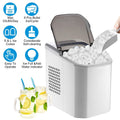 Electric Countertop Ice Make with Ice Scoop Basket Self Cleaning by DailySale