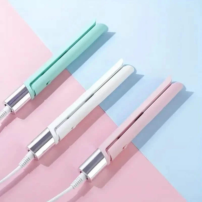 Electric Hair Straightener and Curler with Ceramic Plates by DailySale
