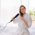 Electric Hair Straightener Brush by DailySale