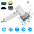 Electric Handheld Spin Scrubber Cordless Cleaning Brush with 2 Rotating Speeds by DailySale