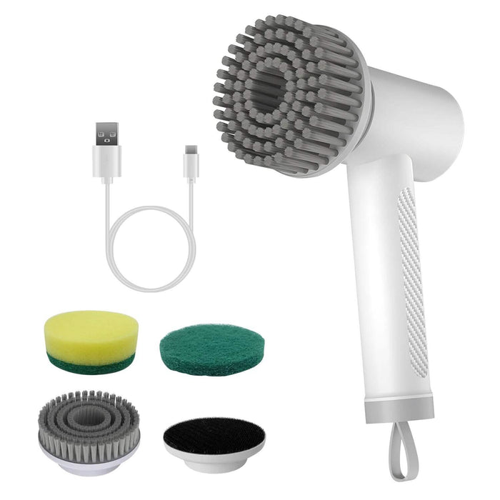 Electric Handheld Spin Scrubber Cordless Cleaning Brush with 2 Rotating Speeds by DailySale
