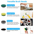 Electric Handheld Spin Scrubber Cordless Cleaning Brush with 2 Rotating Speeds by DailySale