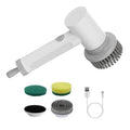 Electric Handheld Spin Scrubber Cordless Cleaning Brush with 2 Rotating Speeds by DailySale