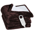 Electric Heated Flannel Throw Blanket by DailySale