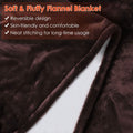 Electric Heated Flannel Throw Blanket by DailySale