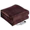 Electric Heated Flannel Throw Blanket by DailySale
