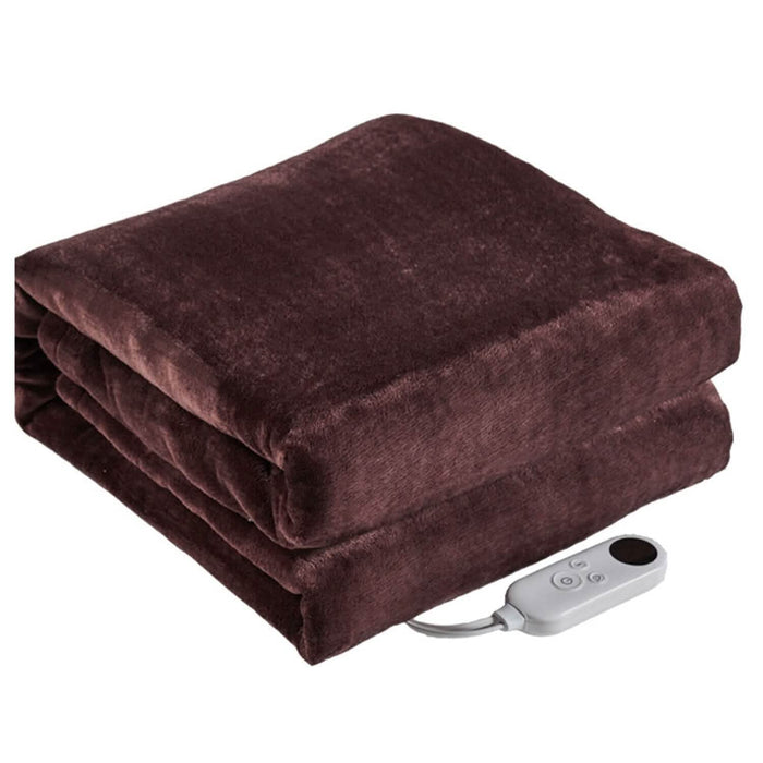 Electric Heated Flannel Throw Blanket by DailySale