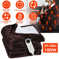 Electric Heated Flannel Throw Blanket by DailySale