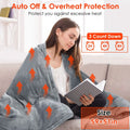Electric Heated Throw Flannel Heated Blanket by DailySale