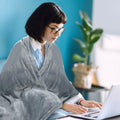 Electric Heated Throw Flannel Heated Blanket by DailySale