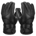 Electric Heated Touchscreen Thermal Gloves Leather USB Plug by DailySale