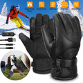 Electric Heated Touchscreen Thermal Gloves Leather USB Plug by DailySale
