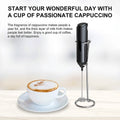 Electric Milk Frother Handheld with Stainless Steel Stand by DailySale