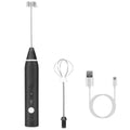 Electric Milk Frother with 2 Whisk Heads by DailySale