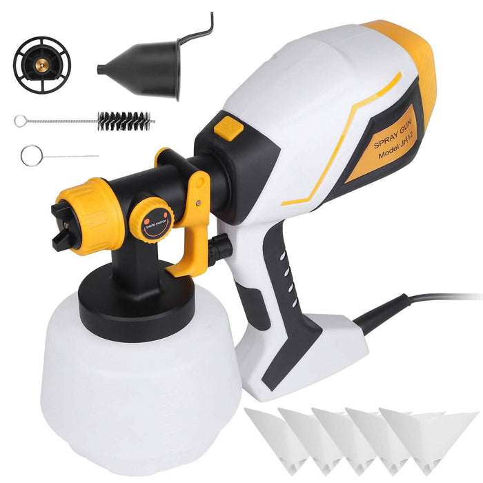 Electric Paint Sprayer HVLP with Different Spray Patterns 1200ML Detachable Container by DailySale