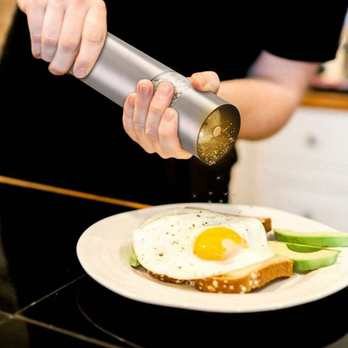 Electric Salt Pepper Grinder with Light Adjustable Coarseness by DailySale