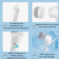 Electric Spin Scrubber Cordless Handheld Cleaning Brush with 5 Replaceable Brush Heads by DailySale