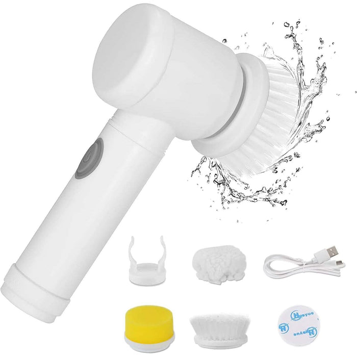Electric Spin Scrubber Electric Cleaning Brush with 3 Brush Heads by DailySale