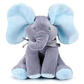 Electronic Talking Singing Blinking Eyes Elephant Plush Toy by DailySale