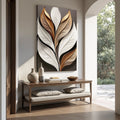 Elegant 3D Leaf Wall Art by Tailored Canvases