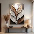 Elegant 3D Leaf Wall Art by Tailored Canvases